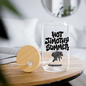 Hot Jimothy Summer Funny Viral Seattle Raccoon Graphic Glass Can Viral Trash Panda Meme