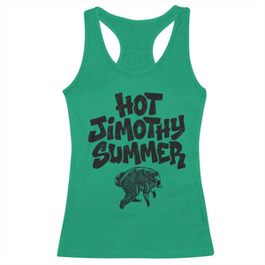 Hot Jimothy Summer Funny Viral Seattle Raccoon Graphic Racerback Tank Top Viral Trash Panda Meme TS02 Irish Green Print Your Wear