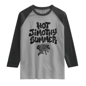 Hot Jimothy Summer Funny Viral Seattle Raccoon Graphic Raglan Shirt Viral Trash Panda Meme