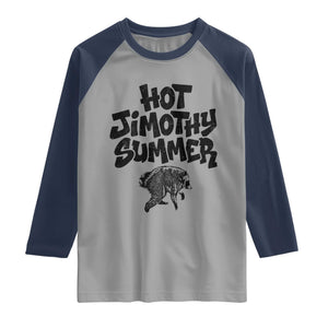 Hot Jimothy Summer Funny Viral Seattle Raccoon Graphic Raglan Shirt Viral Trash Panda Meme