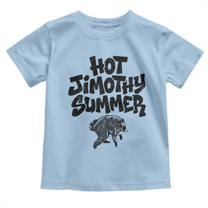 Hot Jimothy Summer Funny Viral Seattle Raccoon Graphic Toddler T Shirt Viral Trash Panda Meme TS02 Light Blue Print Your Wear