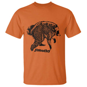 Jimothy Viral Seattle Raccoon Vintage Woodcut Style Graphic T Shirt Funny Trash Panda Wildlife Meme TS02 Orange Print Your Wear