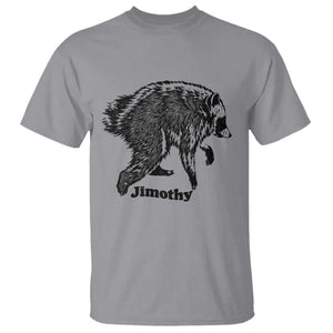 Jimothy Viral Seattle Raccoon Vintage Woodcut Style Graphic T Shirt Funny Trash Panda Wildlife Meme TS02 Sport Gray Print Your Wear