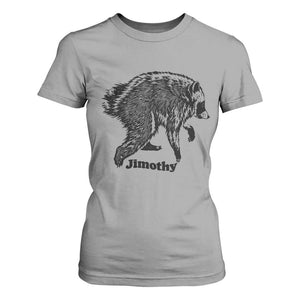 Jimothy Viral Seattle Raccoon Vintage Woodcut Style Graphic T Shirt For Women Funny Trash Panda Wildlife Meme TS02 Sport Gray Print Your Wear
