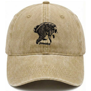 Jimothy Viral Seattle Raccoon Vintage Woodcut Style Graphic Washed Cotton Baseball Cap Funny Trash Panda Wildlife Meme TS02 Print Your Wear
