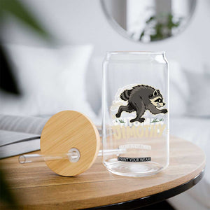 Funny Running Jimothy the Raccoon Glass Can Viral Seattle Trash Panda Meme TS02 Print Your Wear