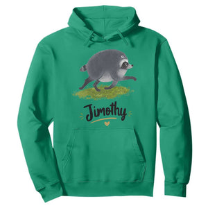 Cute Running Jimothy the Raccoon Hoodie Viral Seattle Trash Panda Meme TS02 Irish Green Print Your Wear