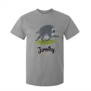 Cute Running Jimothy the Raccoon T Shirt For Kid Viral Seattle Trash Panda Meme TS02 Sport Gray Print Your Wear