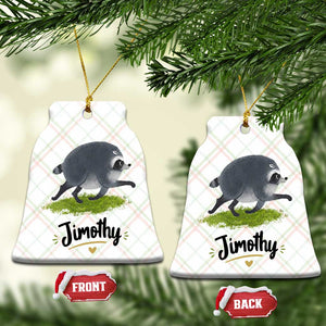 Cute Running Jimothy the Raccoon Ceramic Ornament Viral Seattle Trash Panda Meme TS02 Print Your Wear