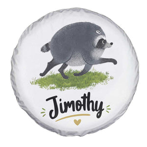 Cute Running Jimothy the Raccoon Spare Tire Cover Viral Seattle Trash Panda Meme TS02 Print Your Wear
