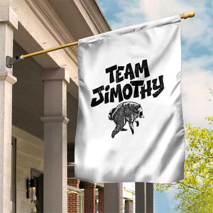 Vintage Team Jimothy the Raccoon Fan Club Garden Flag Viral Seattle Trash Panda Lover Supporter