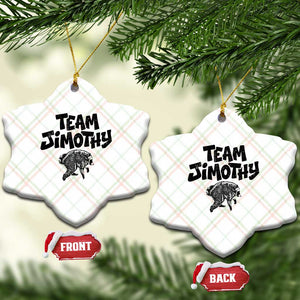 Vintage Team Jimothy the Raccoon Fan Club Ceramic Ornament Viral Seattle Trash Panda Lover Supporter