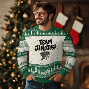 Vintage Team Jimothy the Raccoon Fan Club Ugly Christmas Sweater Viral Seattle Trash Panda Lover Supporter