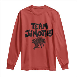 Vintage Team Jimothy the Raccoon Fan Club Long Sleeve Shirt Viral Seattle Trash Panda Lover Supporter