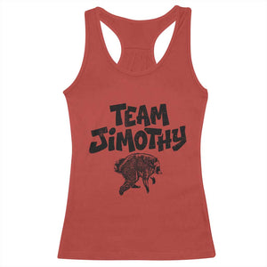 Vintage Team Jimothy the Raccoon Fan Club Racerback Tank Top Viral Seattle Trash Panda Lover Supporter