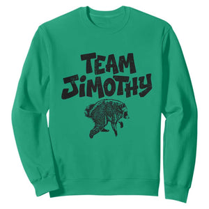 Vintage Team Jimothy the Raccoon Fan Club Sweatshirt Viral Seattle Trash Panda Lover Supporter