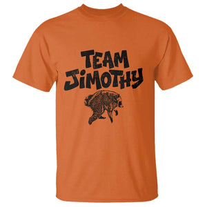 Vintage Team Jimothy the Raccoon Fan Club T Shirt Viral Seattle Trash Panda Lover Supporter