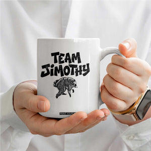 Vintage Team Jimothy the Raccoon Fan Club Coffee Mug Viral Seattle Trash Panda Lover Supporter