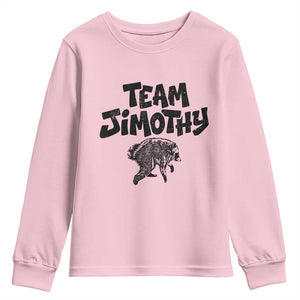 Vintage Team Jimothy the Raccoon Fan Club Youth Sweatshirt Viral Seattle Trash Panda Lover Supporter