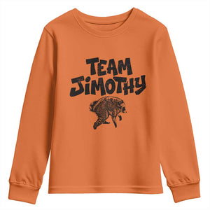 Vintage Team Jimothy the Raccoon Fan Club Youth Sweatshirt Viral Seattle Trash Panda Lover Supporter