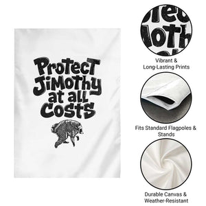 Protect Jimothy At All Costs Viral Seattle Raccoon Garden Flag Trash Panda Legend Lover Supporter