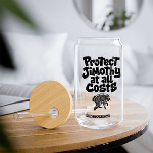Protect Jimothy At All Costs Viral Seattle Raccoon Glass Can Trash Panda Legend Lover Supporter