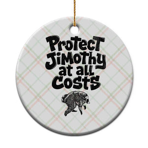 Protect Jimothy At All Costs Viral Seattle Raccoon Ceramic Ornament Trash Panda Legend Lover Supporter