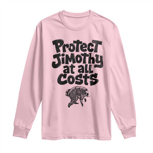 Protect Jimothy At All Costs Viral Seattle Raccoon Long Sleeve Shirt Trash Panda Legend Lover Supporter