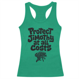 Protect Jimothy At All Costs Viral Seattle Raccoon Racerback Tank Top Trash Panda Legend Lover Supporter