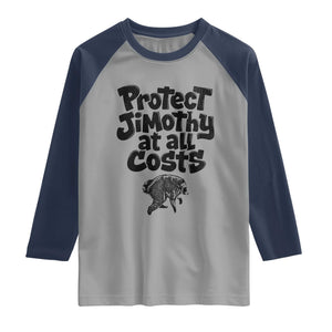 Protect Jimothy At All Costs Viral Seattle Raccoon Raglan Shirt Trash Panda Legend Lover Supporter