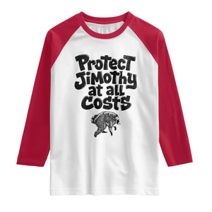 Protect Jimothy At All Costs Viral Seattle Raccoon Raglan Shirt Trash Panda Legend Lover Supporter