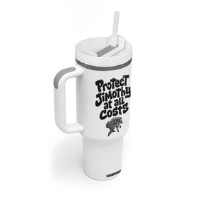 Protect Jimothy At All Costs Viral Seattle Raccoon Tumbler With Handle Trash Panda Legend Lover Supporter