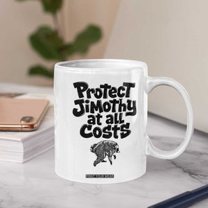 Protect Jimothy At All Costs Viral Seattle Raccoon Coffee Mug Trash Panda Legend Lover Supporter