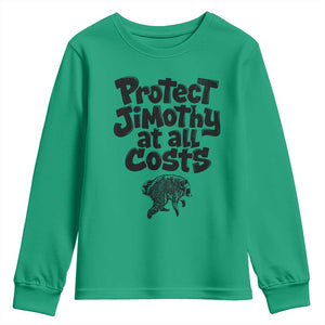 Protect Jimothy At All Costs Viral Seattle Raccoon Youth Sweatshirt Trash Panda Legend Lover Supporter
