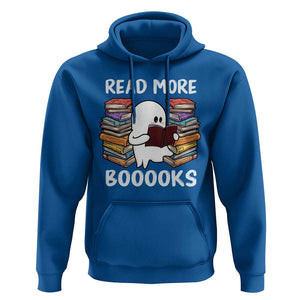 Halloween Reading Hoodie Read More Books Cute Ghost Boo Sheet TS02 Royal Blue Print Your Wear