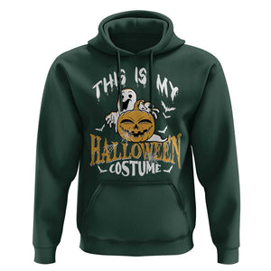 Scary Pumpkin Hoodie This Is My Halloween Costume Boo Sheet TS02 Dark Forest Green Print Your Wear