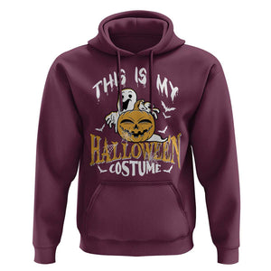 Scary Pumpkin Hoodie This Is My Halloween Costume Boo Sheet TS02 Maroon Print Your Wear