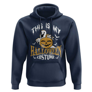 Scary Pumpkin Hoodie This Is My Halloween Costume Boo Sheet TS02 Navy Print Your Wear
