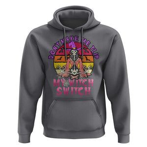 Halloween Witch Hoodie Don't Make Me Flip My Witch Switch Halloween Costume TS02 Charcoal Print Your Wear