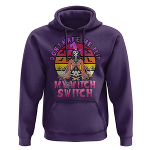 Halloween Witch Hoodie Don't Make Me Flip My Witch Switch Halloween Costume TS02 Purple Print Your Wear