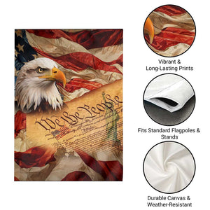 We The People Patriotic Eagle American Flag Garden Flag Liberty Freedom USA Pride Tribute 4th of July Independence Celebration TS02 Print Your Wear