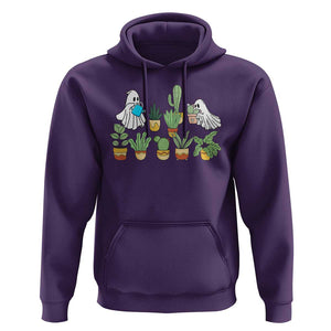 Halloween Gardening Hoodie Cute Gardener Boo Sheet Ghost Garden Plants Lover Halloween Costume TS02 Purple Print Your Wear