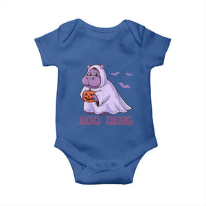 Baby Hippo Moo Deng Baby Onesie Boo-deng Halloween Cute Pygmy Hippopotamus TS02 Royal Blue Print Your Wear
