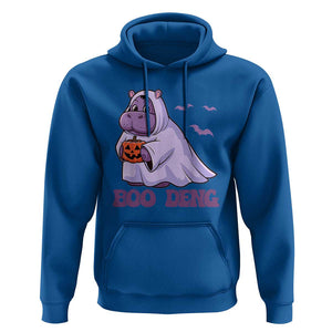 Baby Hippo Moo Deng Hoodie Boo-deng Halloween Cute Pygmy Hippopotamus TS02 Royal Blue Print Your Wear