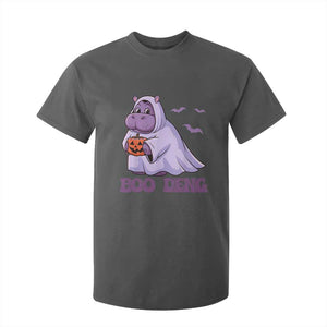 Baby Hippo Moo Deng T Shirt For Kid Boo-deng Halloween Cute Pygmy Hippopotamus TS02 Dark Heather Print Your Wear