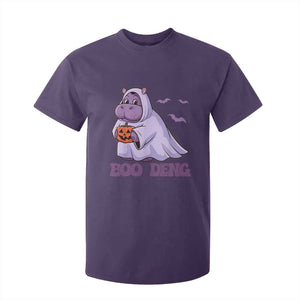 Baby Hippo Moo Deng T Shirt For Kid Boo-deng Halloween Cute Pygmy Hippopotamus TS02 Purple Print Your Wear