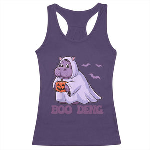 Baby Hippo Moo Deng Racerback Tank Top Boo-deng Halloween Cute Pygmy Hippopotamus TS02 Purple Print Your Wear