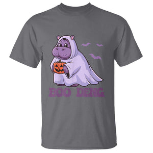 Baby Hippo Moo Deng T Shirt Boo-deng Halloween Cute Pygmy Hippopotamus TS02 Charcoal Print Your Wear