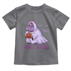 Baby Hippo Moo Deng Toddler T Shirt Boo-deng Halloween Cute Pygmy Hippopotamus TS02 Charcoal Print Your Wear