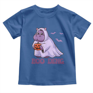 Baby Hippo Moo Deng Toddler T Shirt Boo-deng Halloween Cute Pygmy Hippopotamus TS02 Royal Blue Print Your Wear